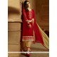 Embroidered Work Cotton Straight Suit