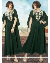 Faux Georgette Embroidered Work Party Wear Kurti