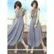 Embroidered Work Grey Party Wear Kurti