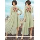 Resham Work Green Party Wear Kurti