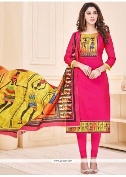 Hot Pink Churidar Suit