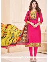 Hot Pink Churidar Suit