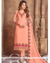 Faux Georgette Resham Work Pant Style Suit