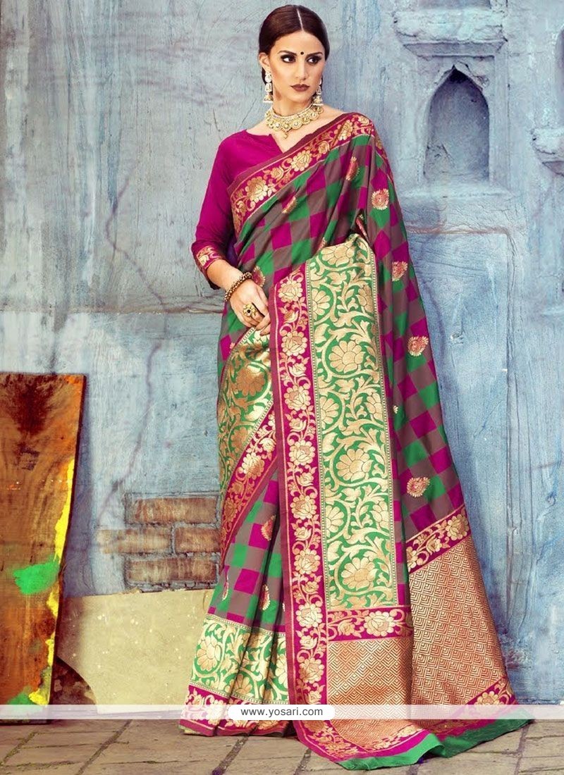 Girlish Kanjivaram Silk Designer Traditional Saree