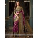 Art Silk Wine Traditional Designer Saree