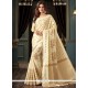 Weaving Work Off White Art Silk Traditional Saree