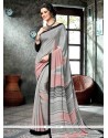 Faux Crepe Multi Colour Print Work Printed Saree