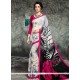 Faux Crepe Printed Saree