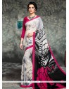 Faux Crepe Printed Saree