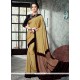 Faux Crepe Multi Colour Printed Saree