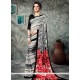 Faux Crepe Multi Colour Printed Saree