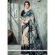 Faux Crepe Multi Colour Print Work Printed Saree