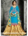 Cotton Embroidered Work Long Choli Lehenga