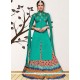 Bhagalpuri Silk Sea Green Long Choli Lehenga