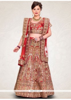 Net Zari Work Lehenga Choli