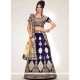 Navy Blue Patch Border Work Lehenga Choli