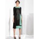 Black Print Work Party Wear Kurti