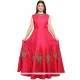 Hot Pink Hand Work Work Readymade Gown