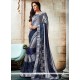 Embroidered Work Shimmer Georgette Shaded Saree