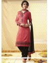 Pink Resham Work Punjabi Suit