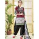 Print Work Cotton Multi Colour Punjabi Suit