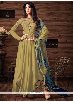 Resham Work Green Anarkali Suit