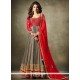 Jennifer Winget Embroidered Work Floor Length Anarkali Suit