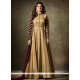 Jennifer Winget Art Silk Embroidered Work Beige Floor Length Anarkali Suit