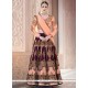 Banglori Silk Peach And Wine Lehenga Choli