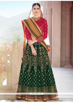 Banglori Silk Green Lehenga Choli