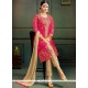 Rose Pink Art Silk Pant Style Suit