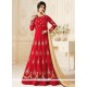 Ayesha Takia Red Resham Work Floor Length Anarkali Suit