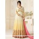 Ayesha Takia Cream Resham Work Floor Length Anarkali Suit