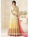 Ayesha Takia Cream Resham Work Floor Length Anarkali Suit