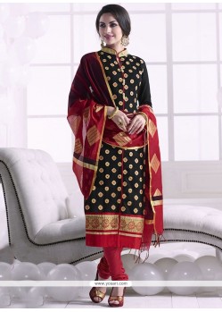 Black Churidar Designer Suit