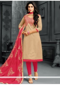 Beige Churidar Suit