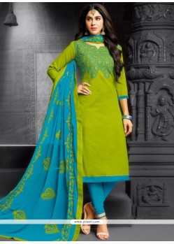 Green Churidar Suit