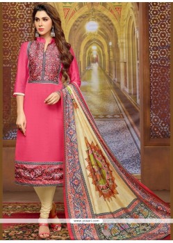 Print Work Churidar Suit