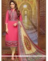 Print Work Churidar Suit