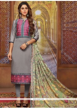 Art Silk Churidar Suit