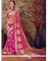 Cotton Silk Pink Weaving Work Traditional Saree