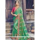 Green Resham Work Art Silk Designer Traditional Saree