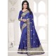 Embroidered Work Art Silk Designer Traditional Saree