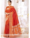 Red Weaving Work Art Silk Traditional Designer Saree