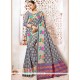 Art Silk Grey Designer Traditional Saree