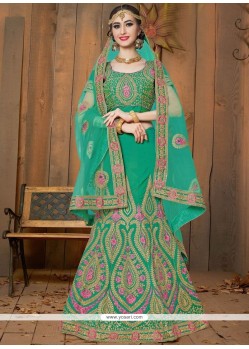 Sea Green Lehenga Choli