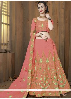 Embroidered Work Art Silk Lehenga Choli