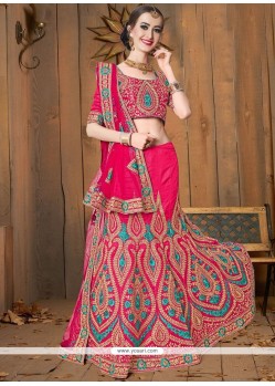 Hot Pink Lehenga Choli