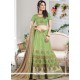 Raw Silk Green Lehenga Choli