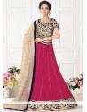 Embroidered Work Hot Pink Lehenga Choli